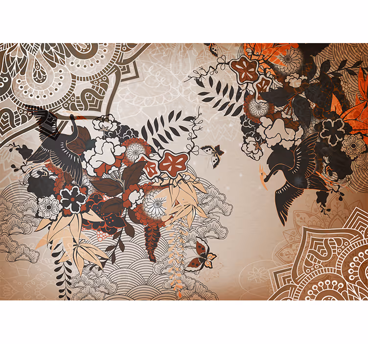 Fototapeta mandala wzory kwiatowe mandali - TenStickers