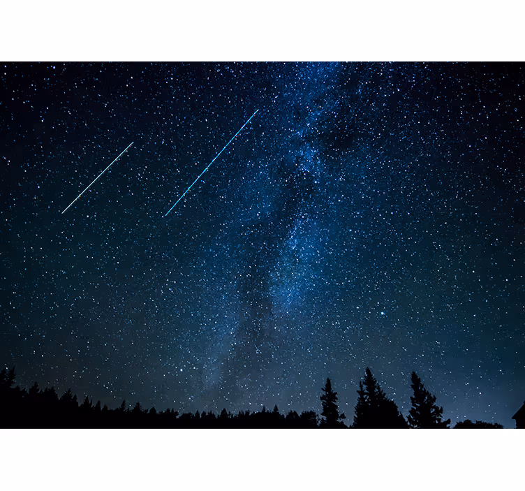 Fototapeta kosmos astralny horyzont zmierzchu - TenStickers