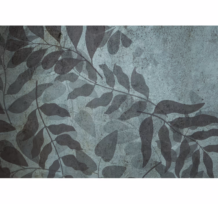 Fototapeta natura w stonowane liście - TenStickers