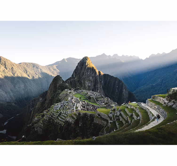 Fototapeta Widok na ruiny machu picchu - TenStickers