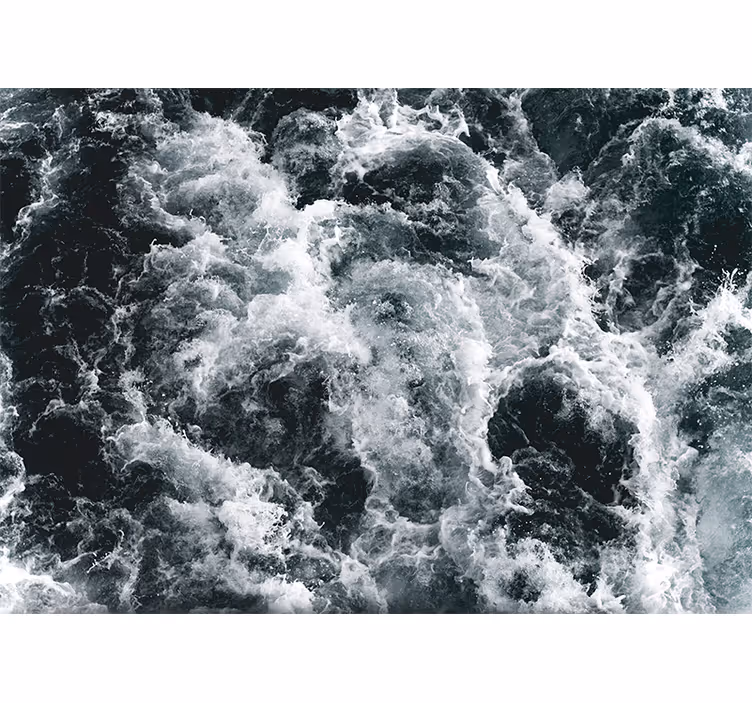 Fototapeta morze fale wzburzone oceanu - TenStickers