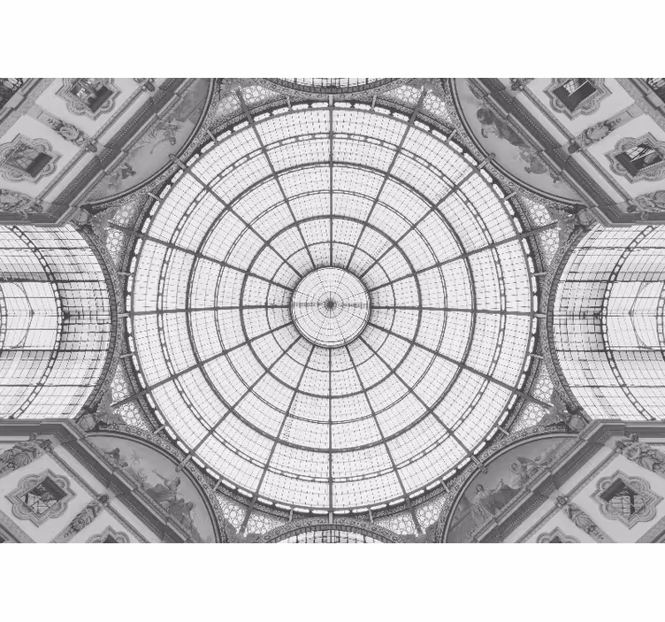 Fototapeta artystyczna szklany kopuła architektoniczna - TenStickers