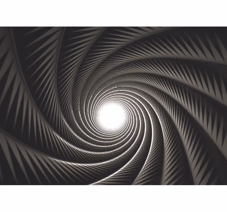 Fotoapeta abstrakcyjna tunel Świetlny w spirali - TenStickers