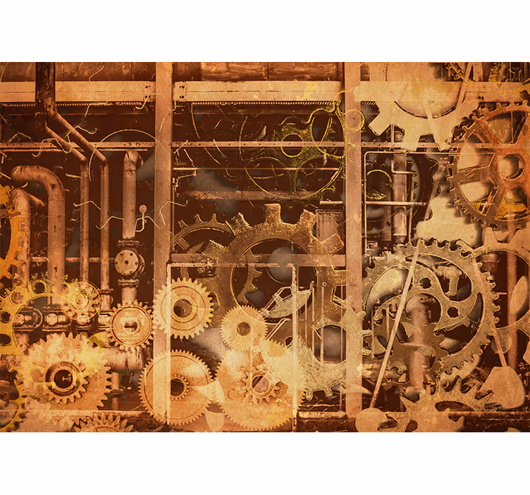 Fototapeta tekstury i wzory mechanizm zębatkowy - TenStickers