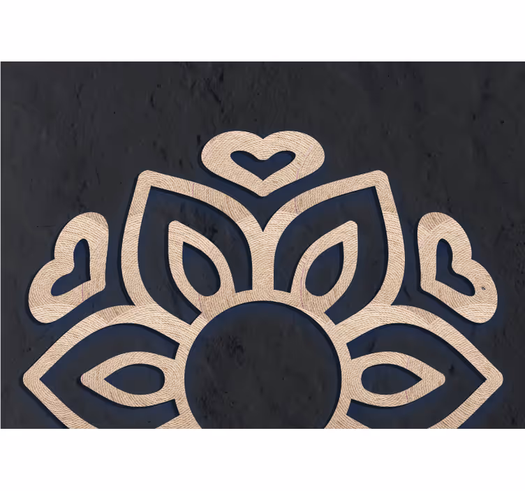 Fototapeta budda wzór serca lotosu - TenStickers