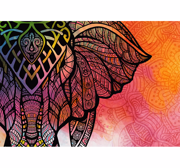 Fototapeta mandala gradientowy projekt etniczny - TenStickers