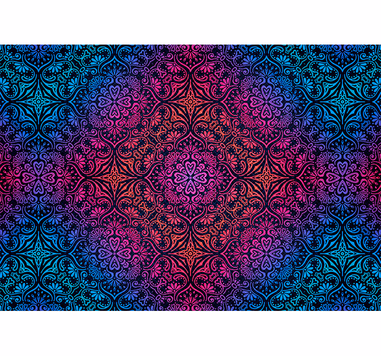 Fototapeta mandala z misternymi okrągłymi wzorami - TenStickers