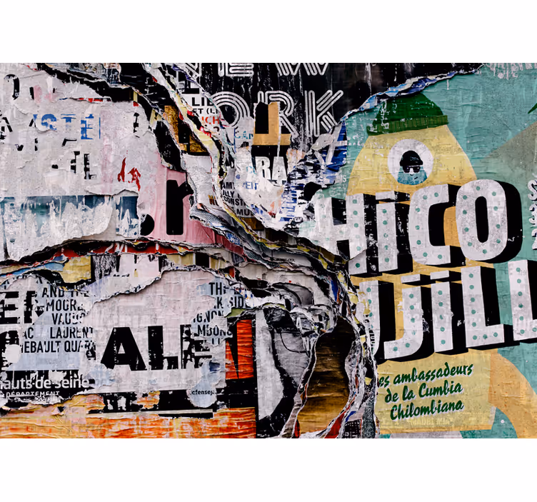 Fototapeta artystyczna Warstwowe graffiti - TenStickers