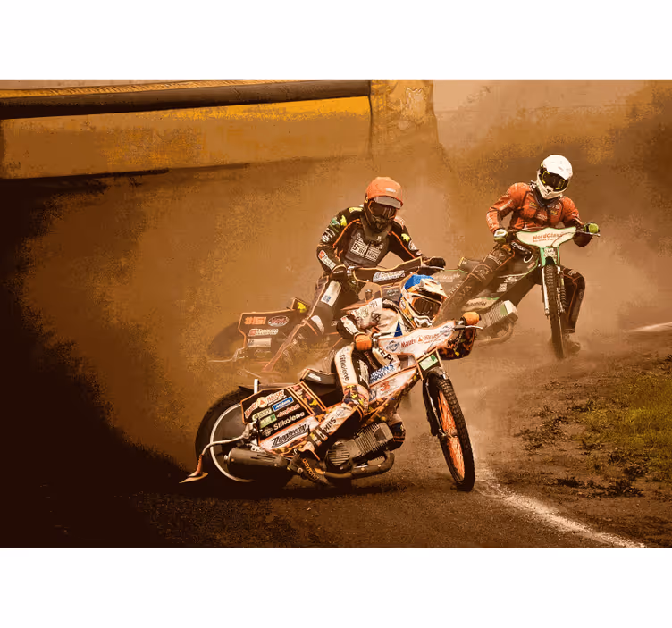 Fototapeta motory Wyścigi żużlowe - TenStickers