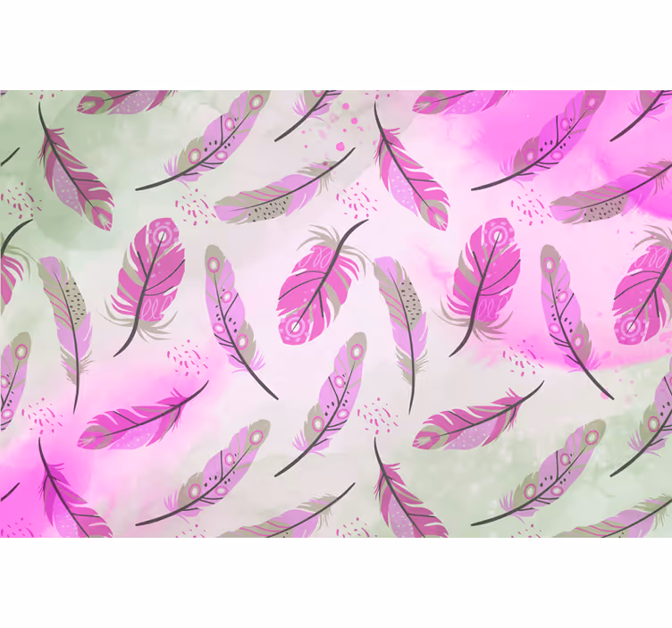 Fototapeta atmosfera zen Pióra boho - TenStickers