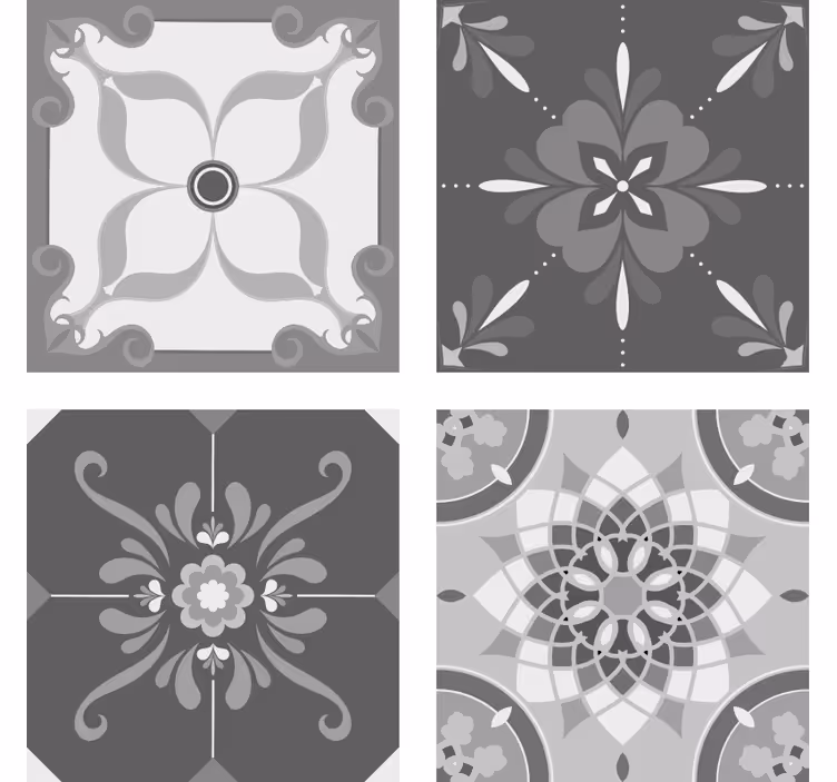 Podkładki pod kubek ceramiczne Szary elegancki - TenStickers