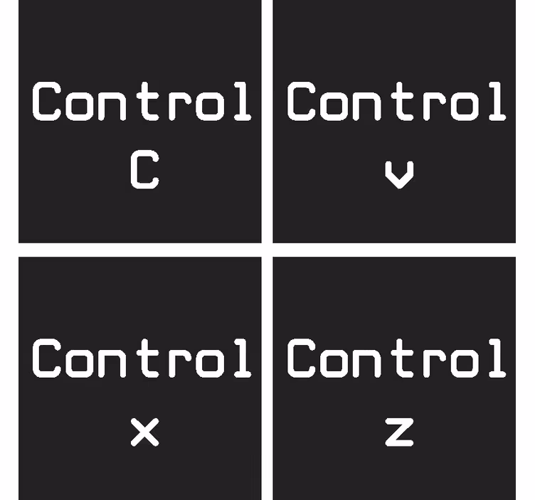 Podkładki pod kubek geek Control c + control v - TenStickers