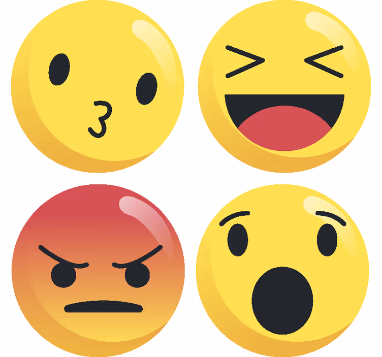 Podstawki pod kubek geek Emotikony - TenStickers