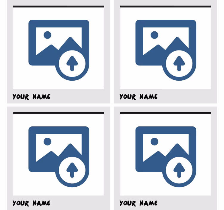 Nowoczesna podkładka pod kubek polaroid - TenStickers