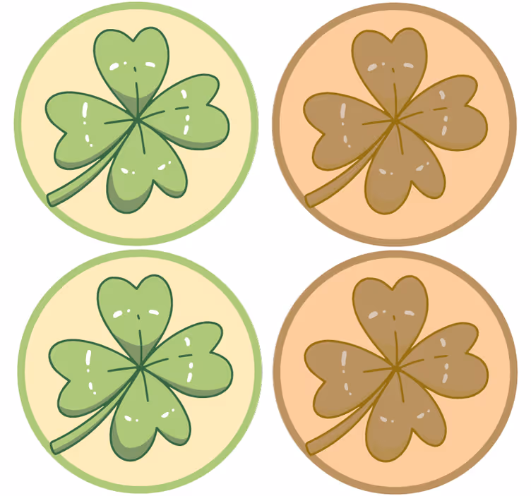 Podstawka pod kubek Koniczyna dzień świętego patryka - TenStickers