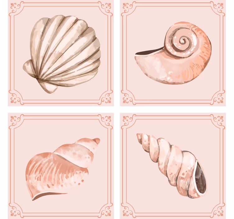 Podstawka pod kubek muszelka Muszle - TenStickers