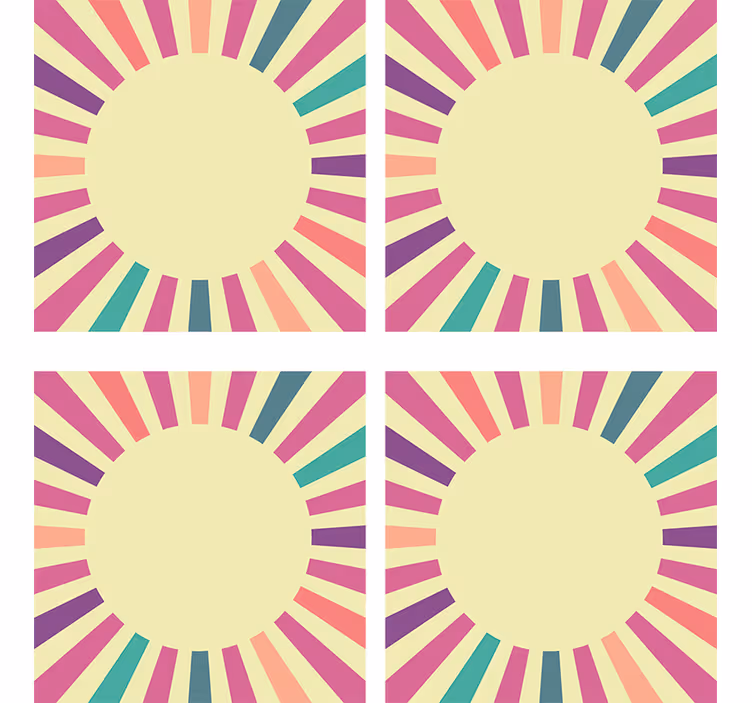 Nowoczesna podkładka pod kubek element geometryczny koło - TenStickers