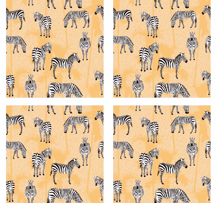 Podstawka pod kubek geek w zebra wzór - TenStickers