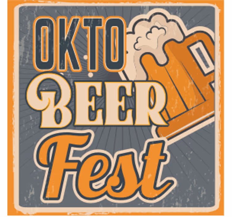 Podkładka pod piwo na oktoberfest - TenStickers