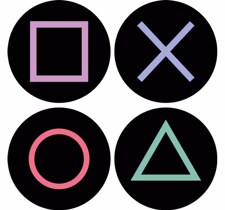 Podstawka pod kubek geek kolorowe wzory kształtów - TenStickers