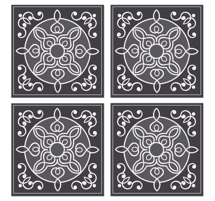 Podkładki pod kubek ceramiczne Eleganckie płytki ozdobne - TenStickers