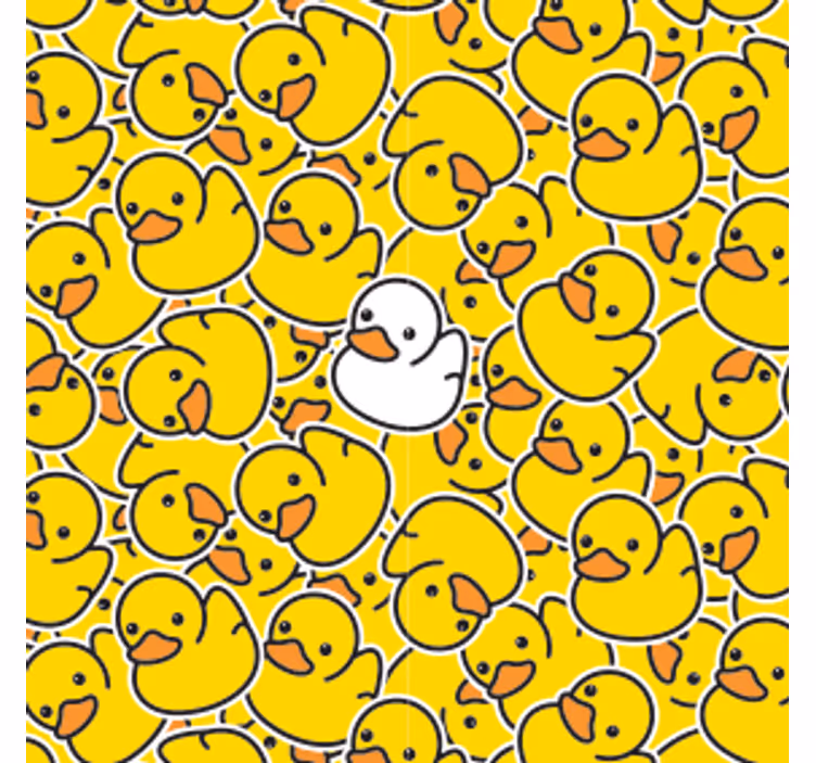 Podstawka pod kubek geek w zabawny wzór kaczuszek - TenStickers