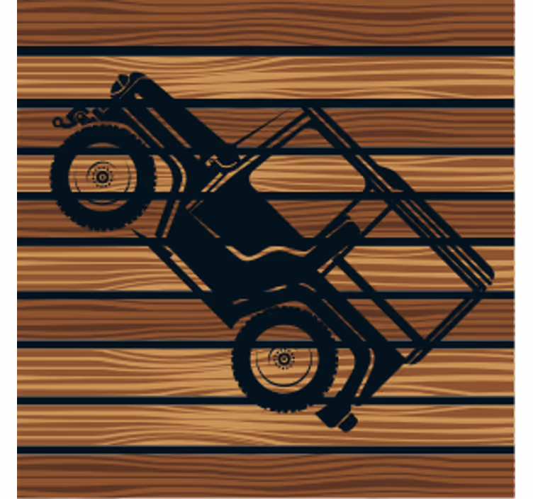 Podkładka pod kubek z wzorami vintage pojazd off-road - TenStickers