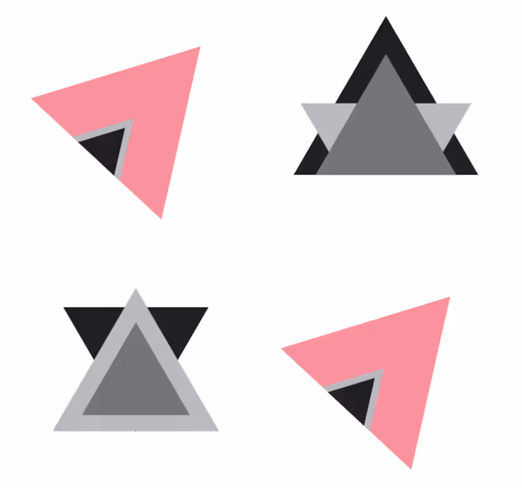 Podkładka pod kubek z wzorami warstwy geometryczne - TenStickers
