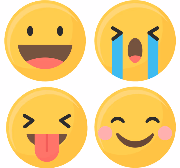 Podkładki pod kubek geek emotikony mediów - TenStickers