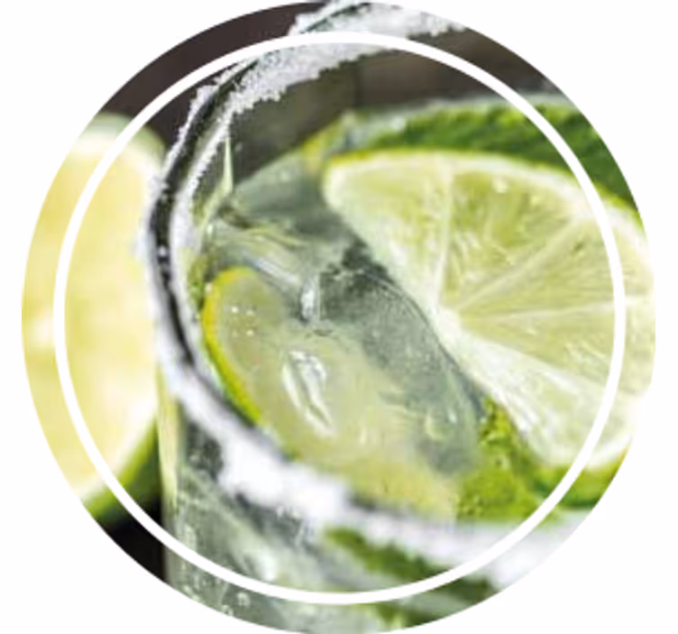 Personalizowana podkładka pod kubek z orzeźwiającym limonki - TenStickers