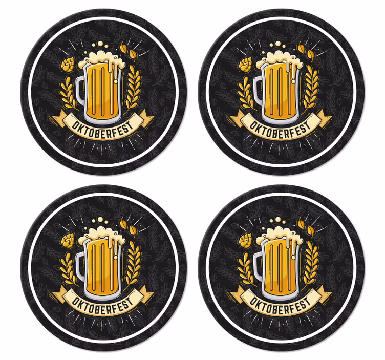 Podkładki pod piwo Festiwal piwa oktoberfest - TenStickers