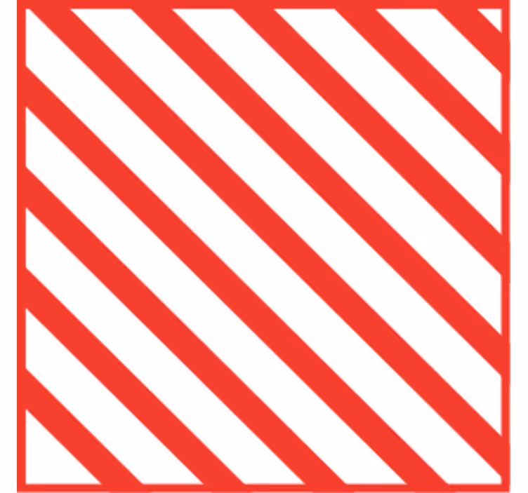Podkładka pod kubek z wzorami w czerwone paski - TenStickers
