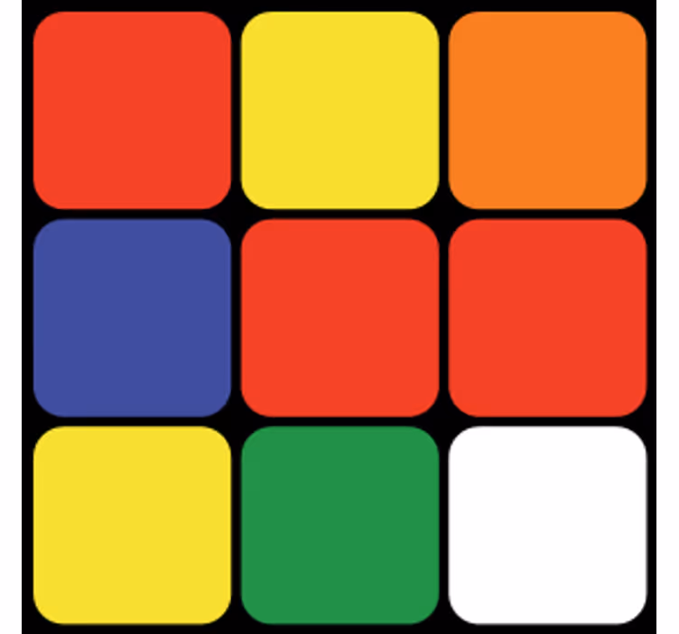 Podstawka pod kubek geek kolorowy kwadratowy układ - TenStickers