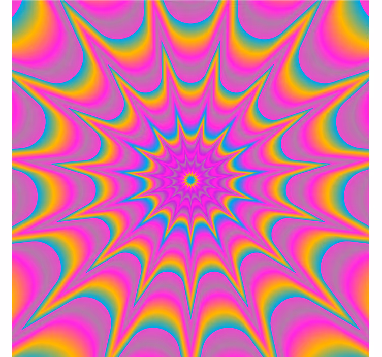 Podstawka pod kubek geek z żywym spiralnym wzorem - TenStickers
