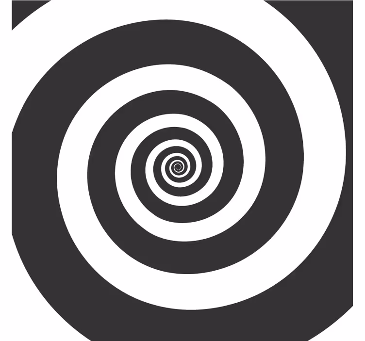 Podkładka pod kubek z wzorami spiralny kontrast - TenStickers