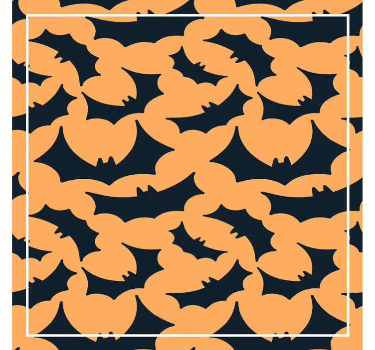 Podkładka pod kubek halloween z motywem nietoperzy - TenStickers