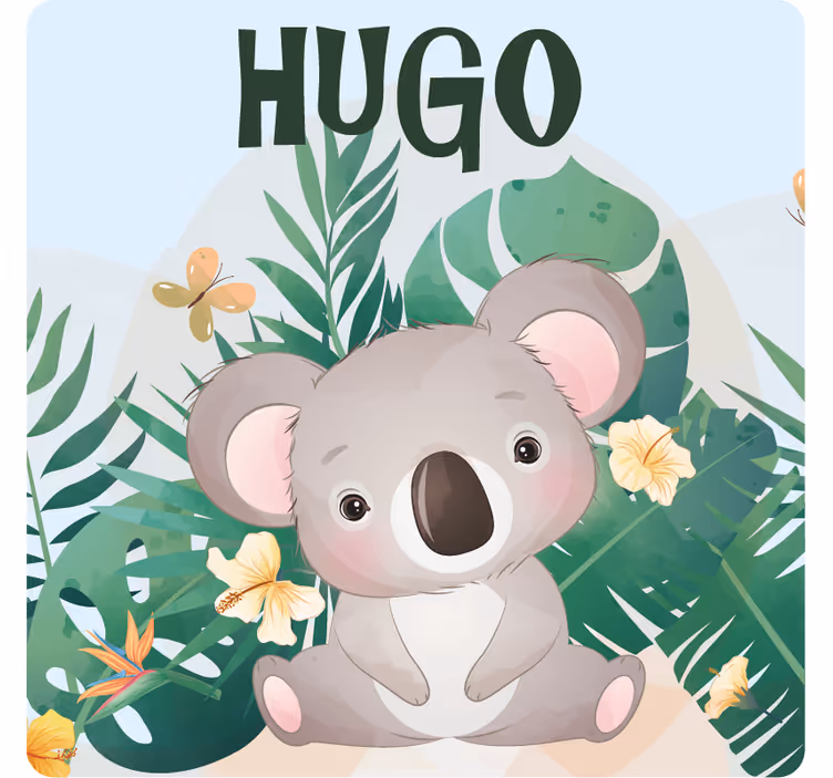 Personalizowana podkładka pod kubek z uroczym koalą - TenStickers