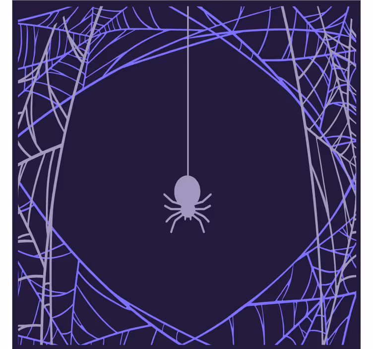 Podkładka pod kubek halloween wzór pajęczej sieci - TenStickers