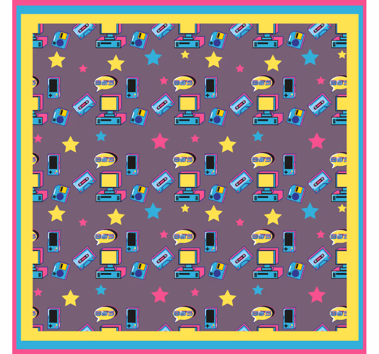 Podstawka pod kubek geek w stylu retro technologii - TenStickers