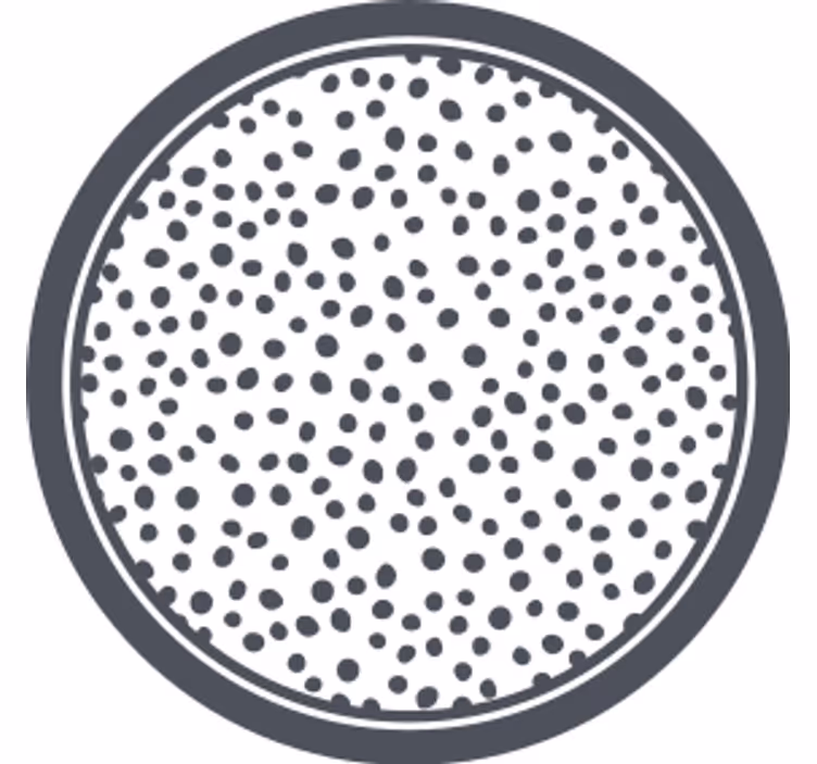 Podkładka pod kubek z wzorami w okrągłe kropki - TenStickers