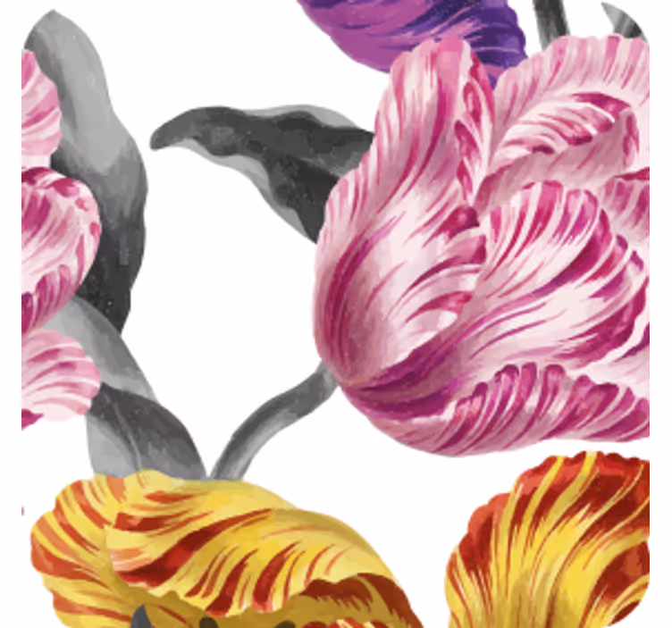 Nowoczesna podkładka pod kubek Żywe motywy botaniczne - TenStickers