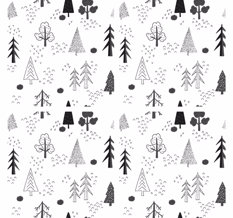 Podkładka pod kubek z wzorami sztuka linii naturalnej - TenStickers