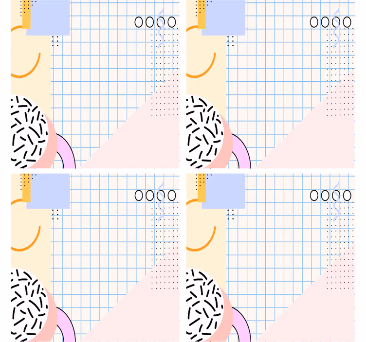 Nowoczesna podkładka pod kubek z geometrycznym wzorem - TenStickers