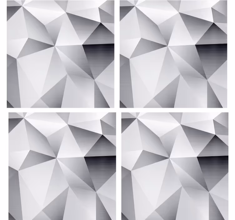 Podkładka pod kubek z wzorami geometrycznymi metalicznymi - TenStickers