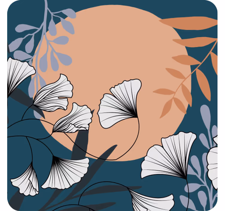 Podkładka pod kubek Glamour style ginko kolor - TenStickers