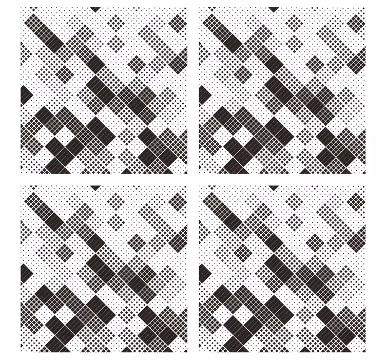 Podkładka pod kubek z wzorami w geometryczne kropki - TenStickers