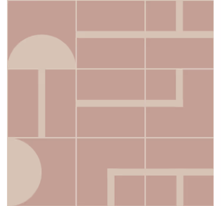 Podstawka w różowy wzór geometryczny - TenStickers