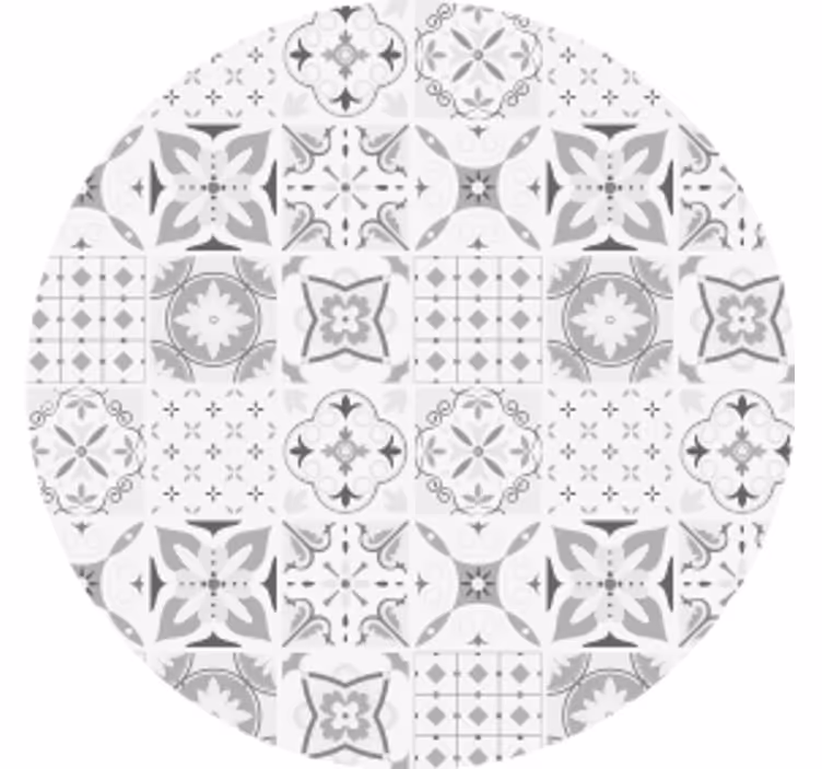 Podkładka pod kubek z wzorami kwiatowa geometria - TenStickers