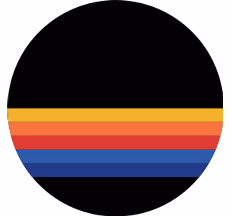 Podkładka pod kubek z wzorami kolorowy paskowy wzór - TenStickers