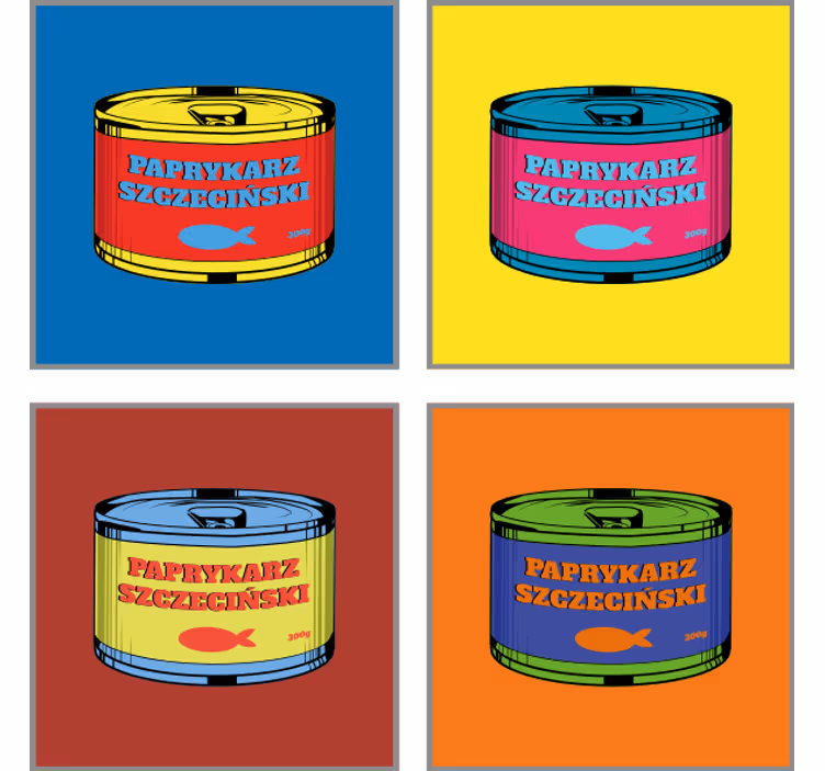 Vintage podstawka pod kubek "paprykarz" w stylu pop art - TenStickers